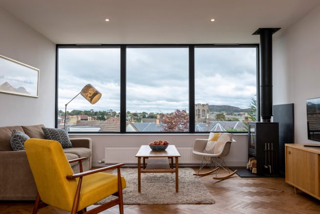 Living Room Alteration Extension Residential Edinburgh Panorama